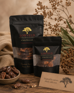Chocolate Dipped Roasted Pecan Nuts